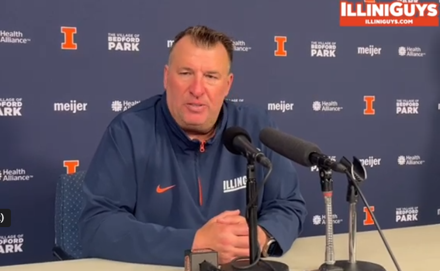 Watch: Illini coach Bret Bielema's postgame Penn State presser