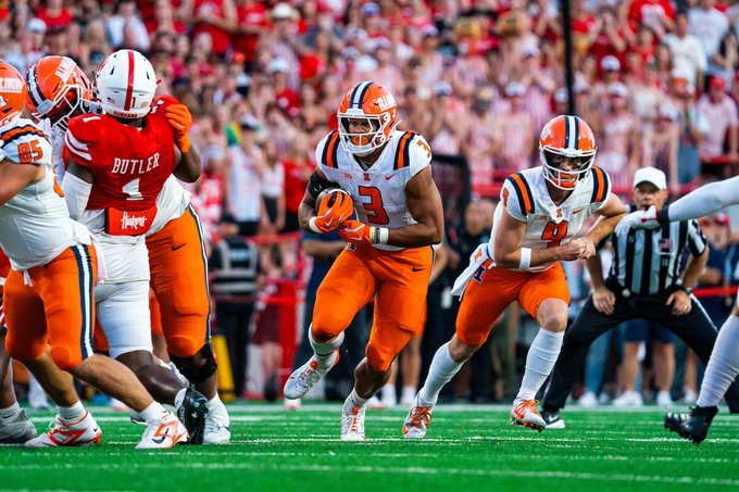 Illini Run Game Finds Itself Late in OT Win at No. 22 Nebraska