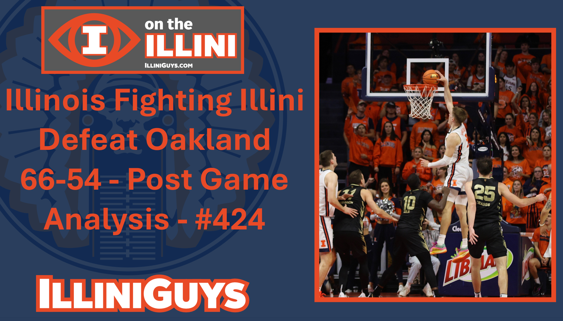 Illinois Fighting Illini Defeat Oakland 66-54 Post Game Analysis - #424 - YouTube Edition