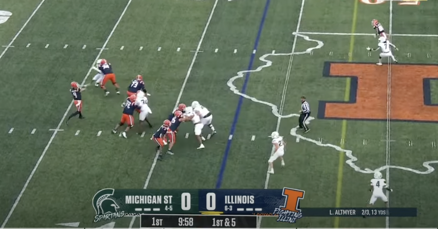 Illini Film Review - Illinois 38, Michigan State 16 - Evaluating Illini’s “Dime” Package 