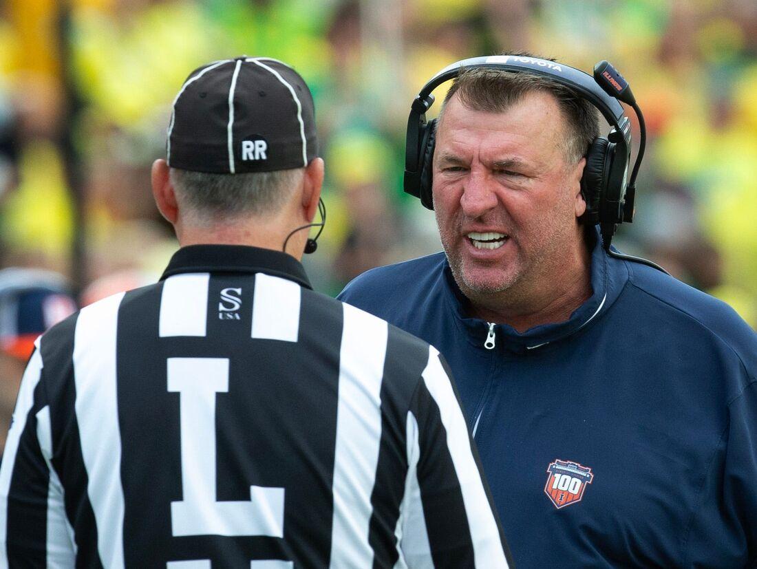 Illini Fined $5,000 By Big Ten Conference For Bret Bielema’s Criticism of League Officiating