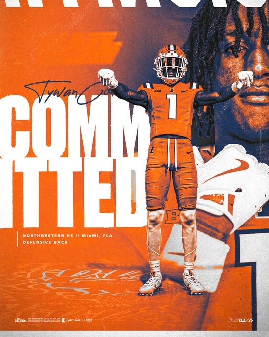 The Fighting Illini Flip USF's (South Florida) Defensive Back Tywan Cox