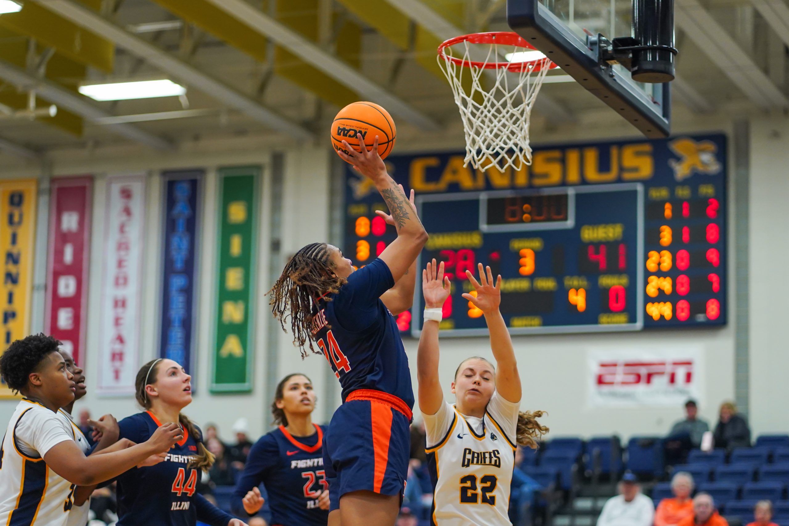 #21 Illini Use Late Lockdown Defense To Notch First Road Win, 68-55 Over Canisius