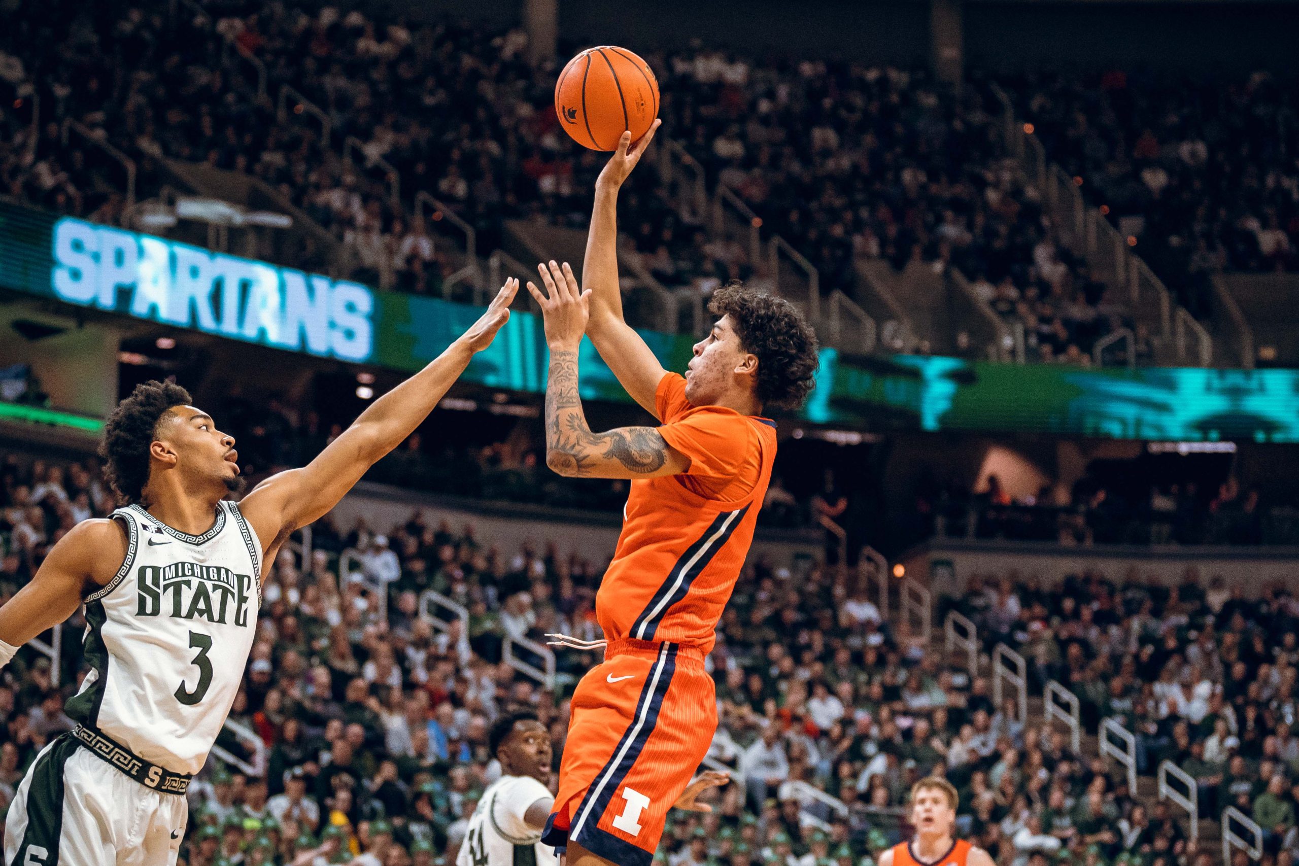 #19 Illini Can't Overcome Foul Trouble in 80-78 Loss at #12 Spartans