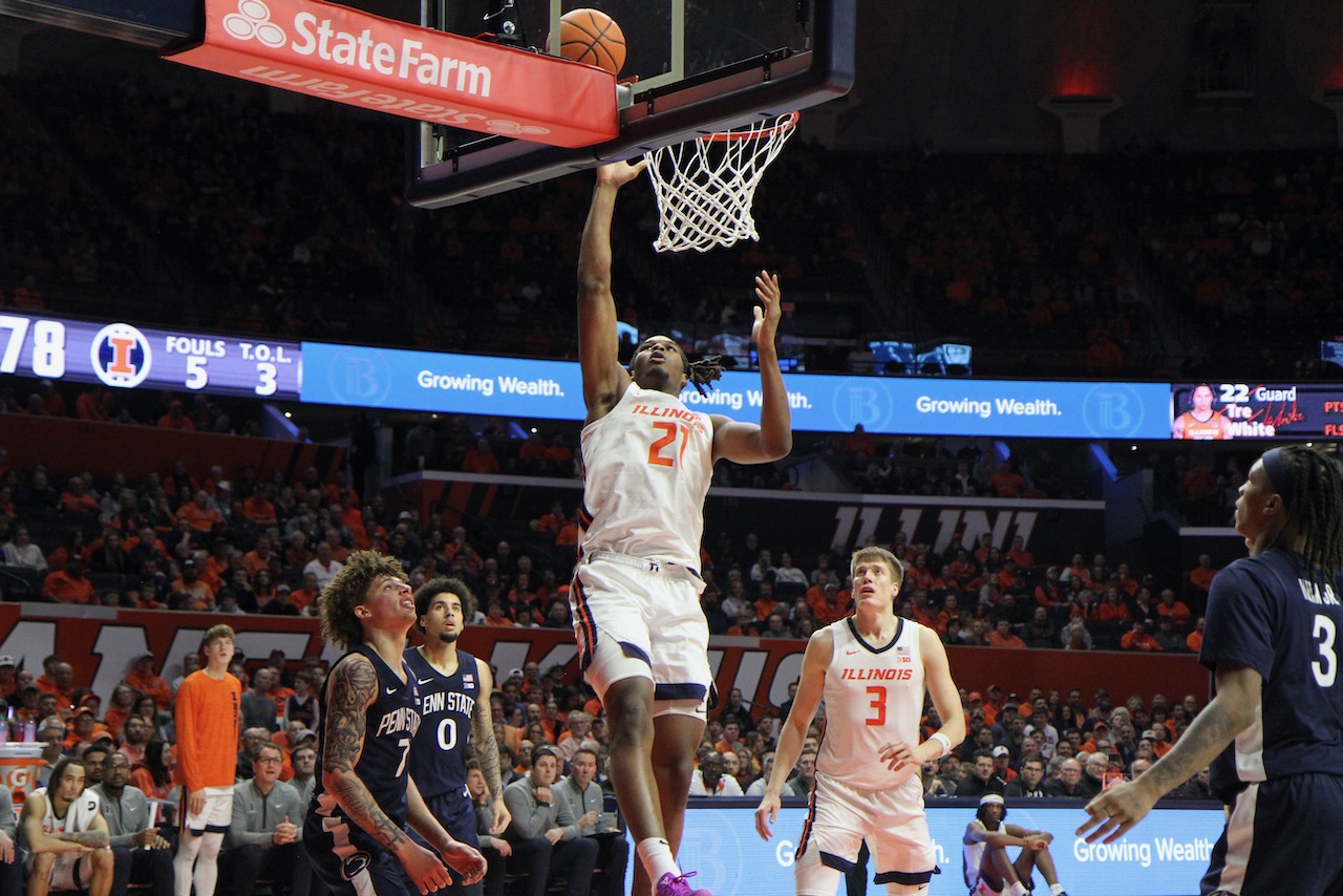 No KJ, No Problem For Illini in 91-52 Rout of Penn State