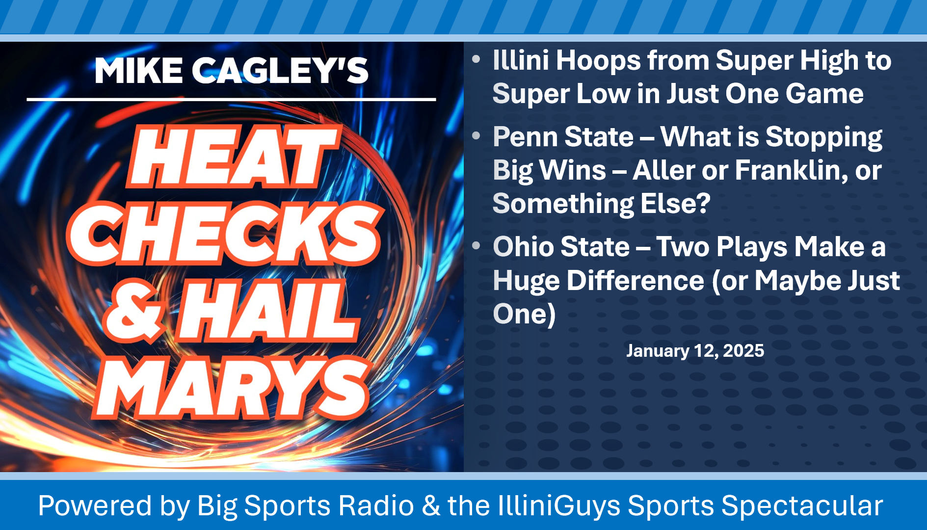 Heat Checks & Hail Marys - Illini Hoops Ups & Downs, What's Wrong with Penn State & Ohio State Makes the Plays to Win - YouTube Edition