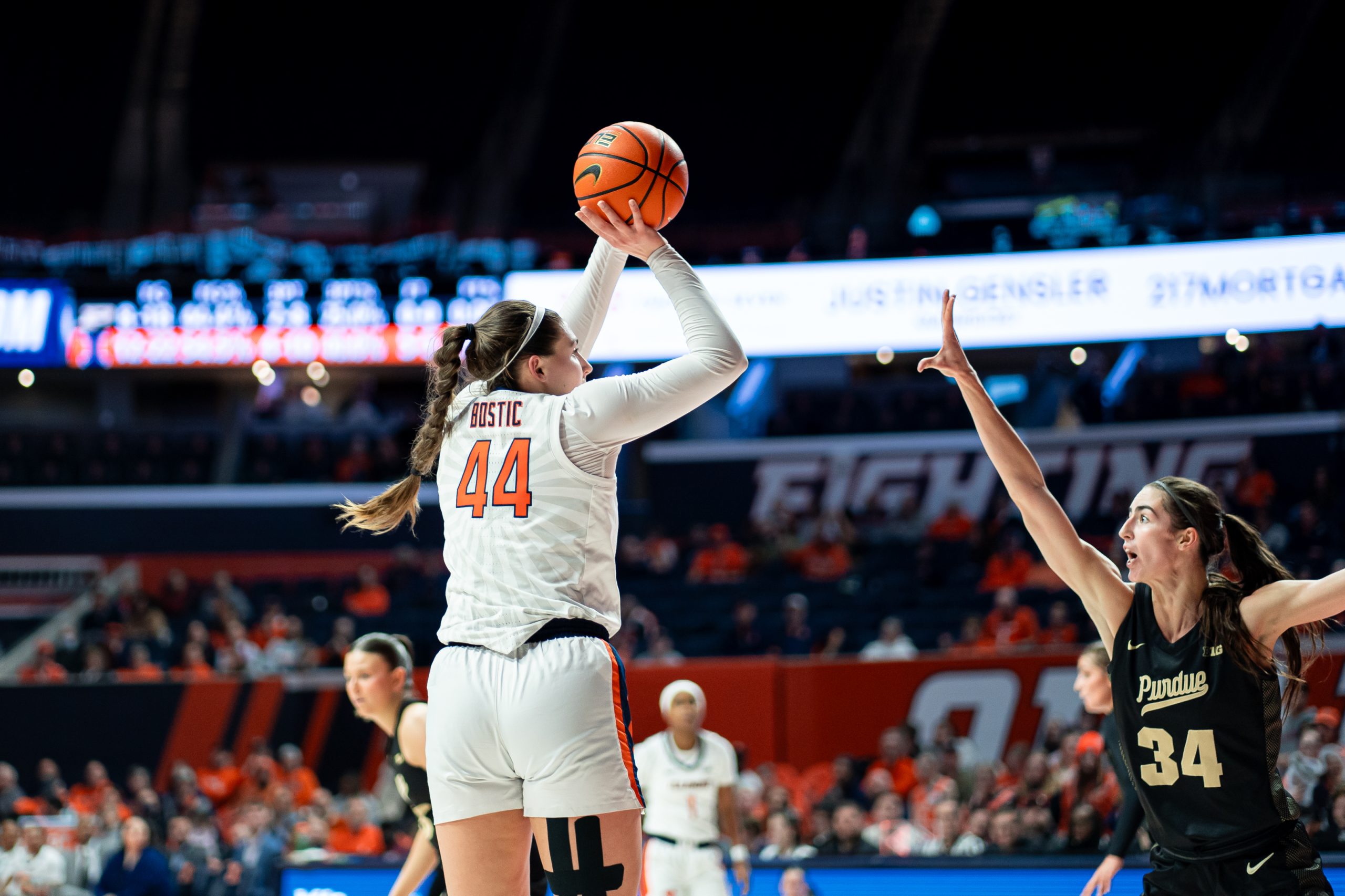 Bostic's Record-Setting Night Keys Illini Rout of Boilers, 74-38