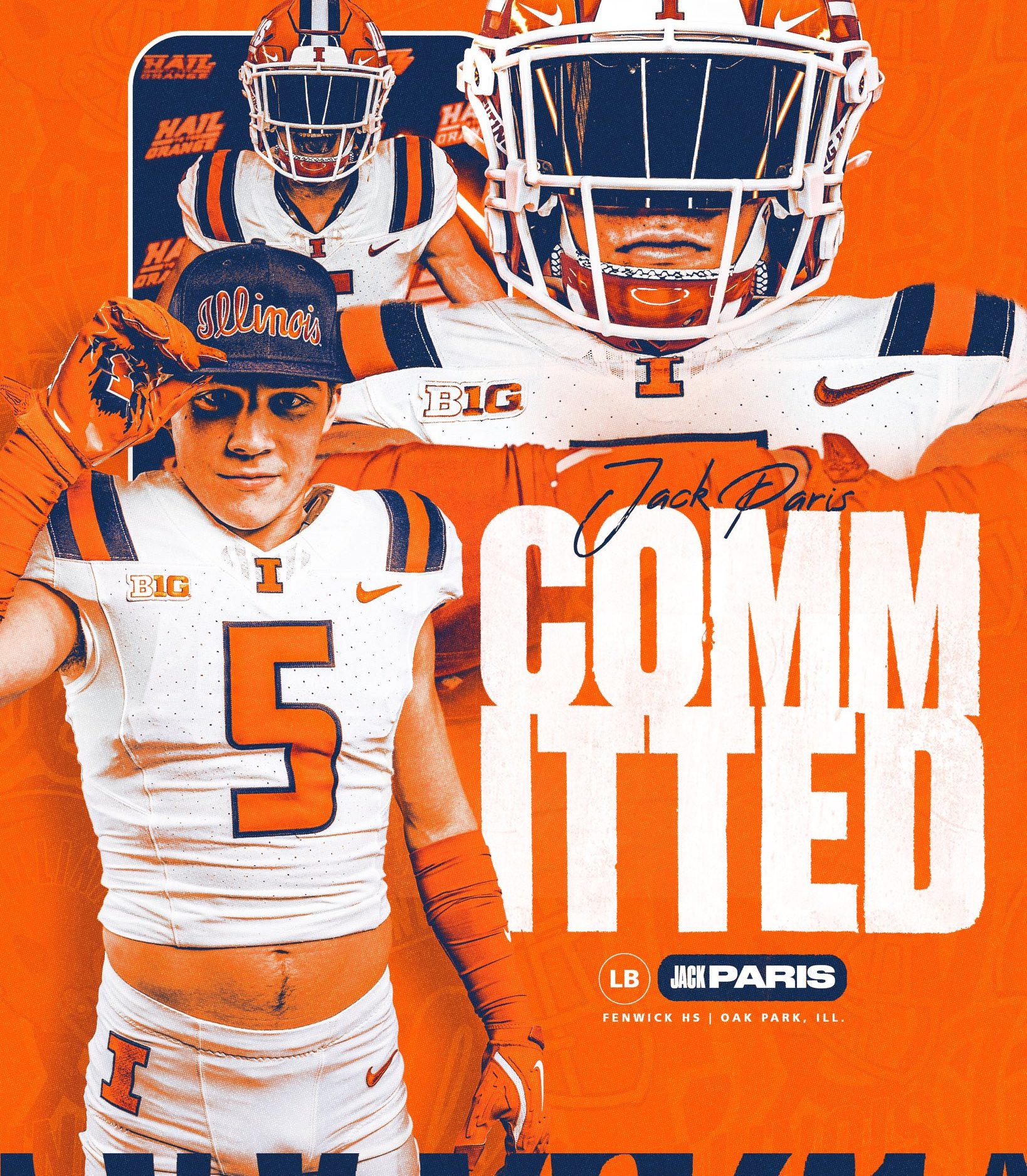 Ked's Recruiting Roundup: Illinois Football Adds to 2025 Class with LB Jake Paris