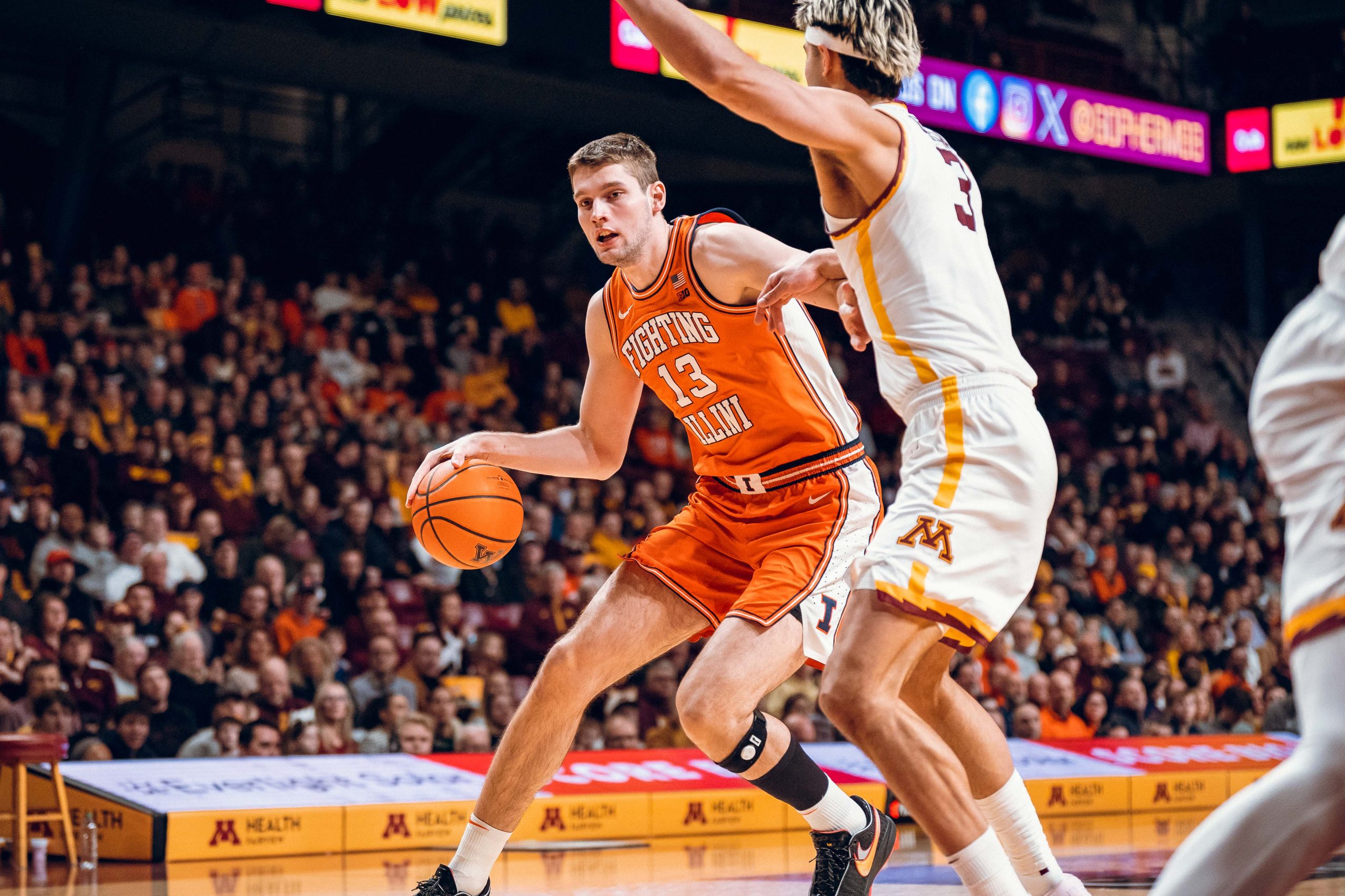 Ivisic Shines, Illini Freshmen Soar in 95-74 Win Over Gophers