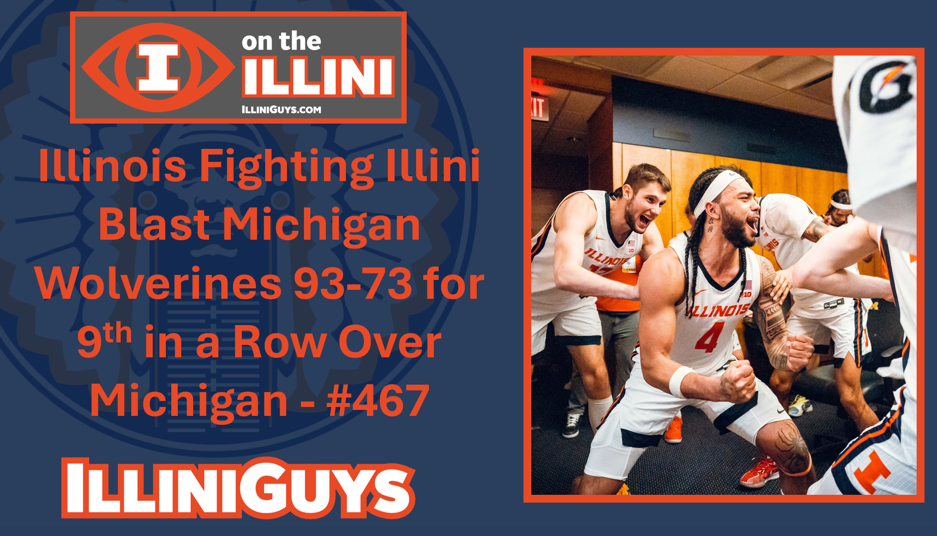 Illinois Fighting Illini Blast Michigan Wolverines 93-73 for 9th in a Row Over Michigan - #467 - YouTube Edition