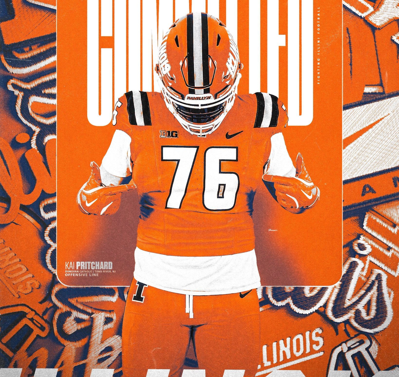 Ked's Recruiting Roundup: Four-Star Offensive Tackle Kai Pritchard Commits to Illinois