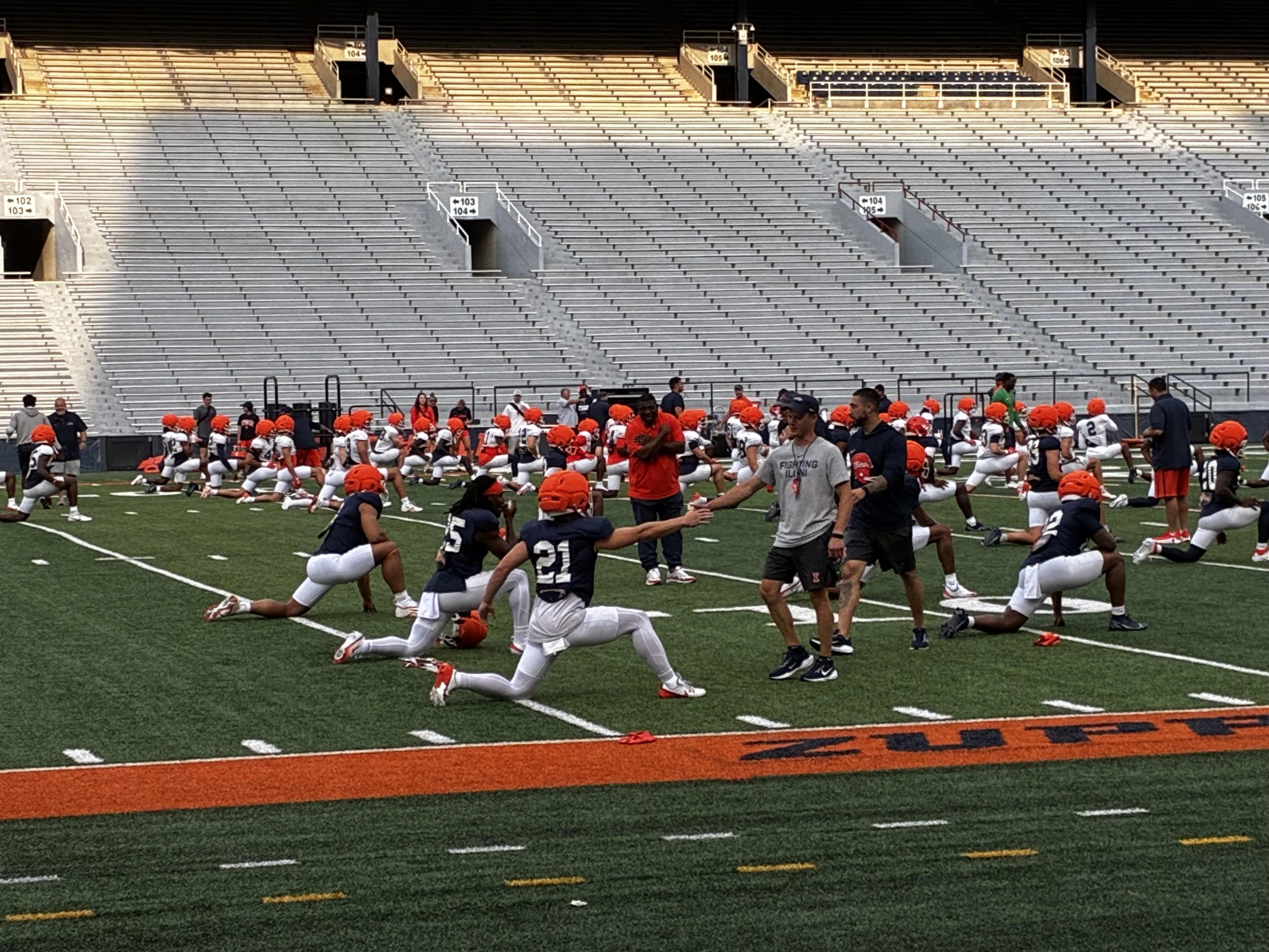 Illini Football 2025 Preseason Camp Practice Report #3 - Bielema Details Minor Injuries to Illini OTs