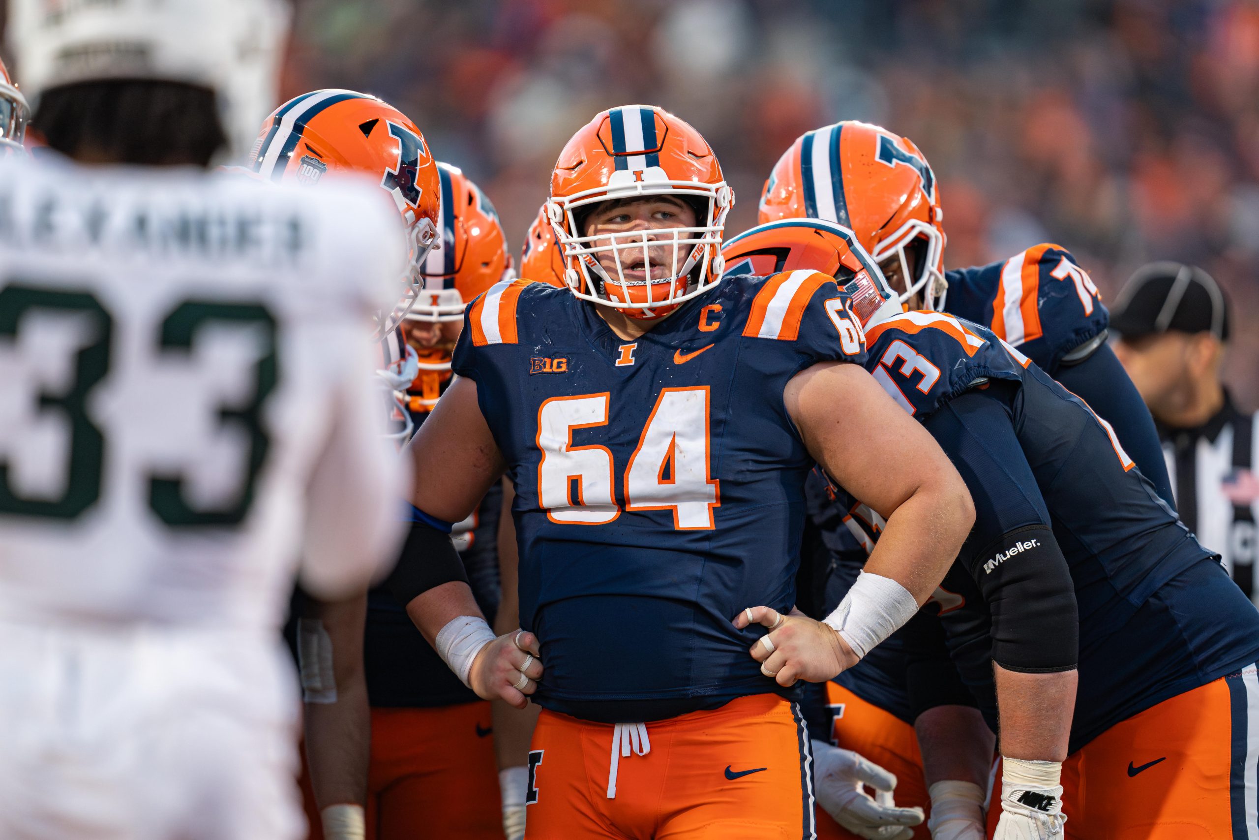 Going Out With Several Notes - Inside Illini Center Josh Kreutz’s Stack of Helpful Notebooks