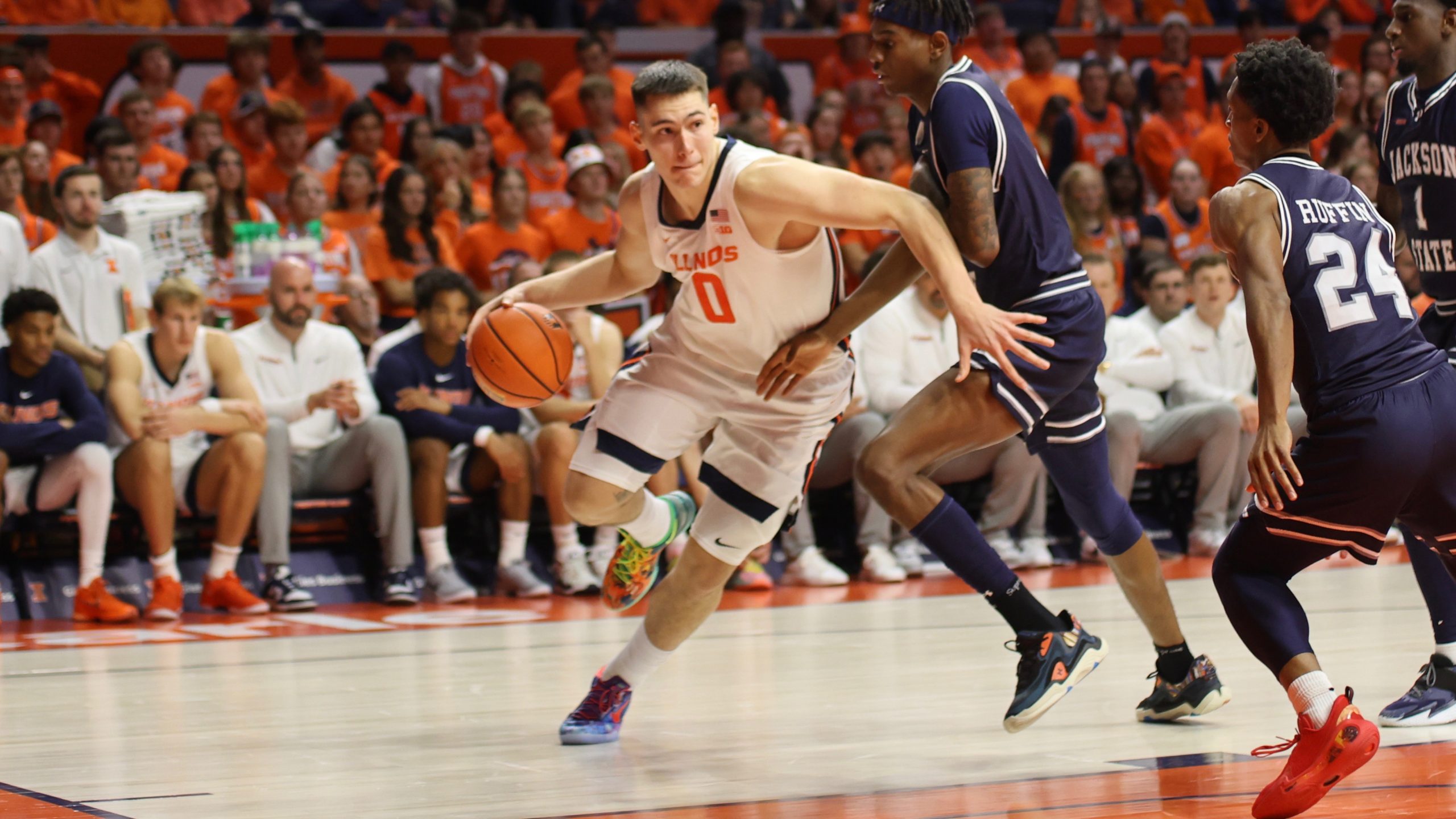 Short-handed Illini Rout Jackson State in Season Opener, 113-55
