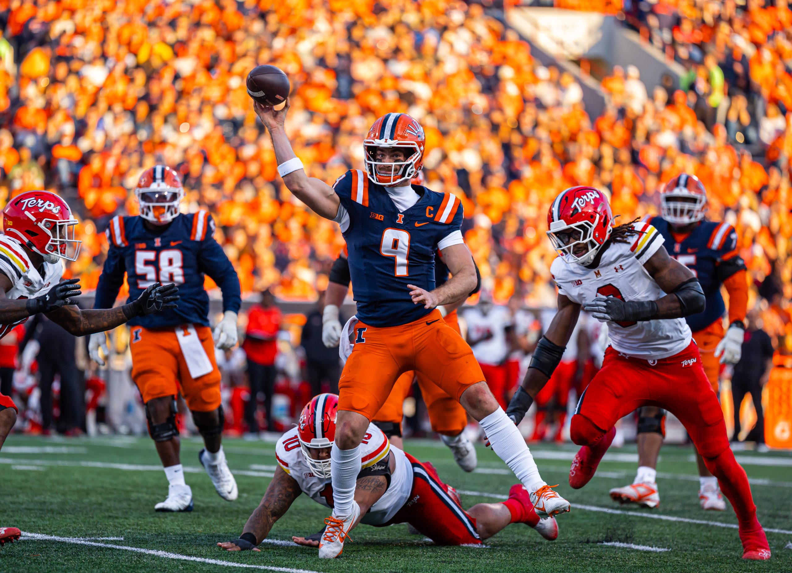 Illini Grind Out 24-6 Win Over Maryland