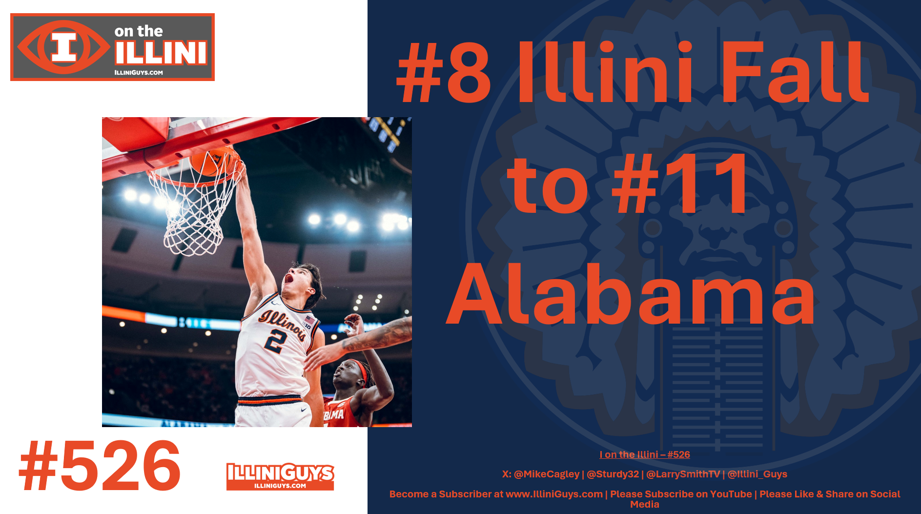 #8 Illini Fall to #11 Alabama - #526 - YouTube Edition