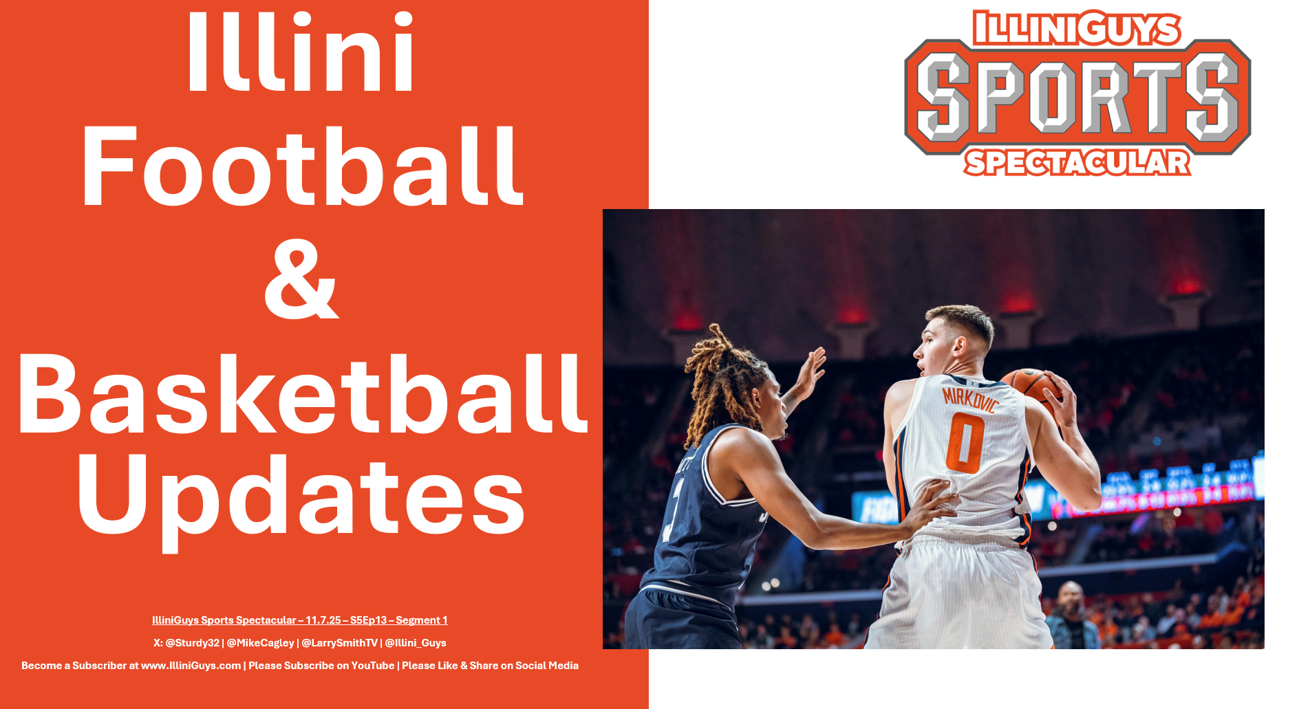 IlliniGuys Sports Spectacular - Illini FB, Hoops & Soccer Update - S4Ep13Seg1 - 11.7.25