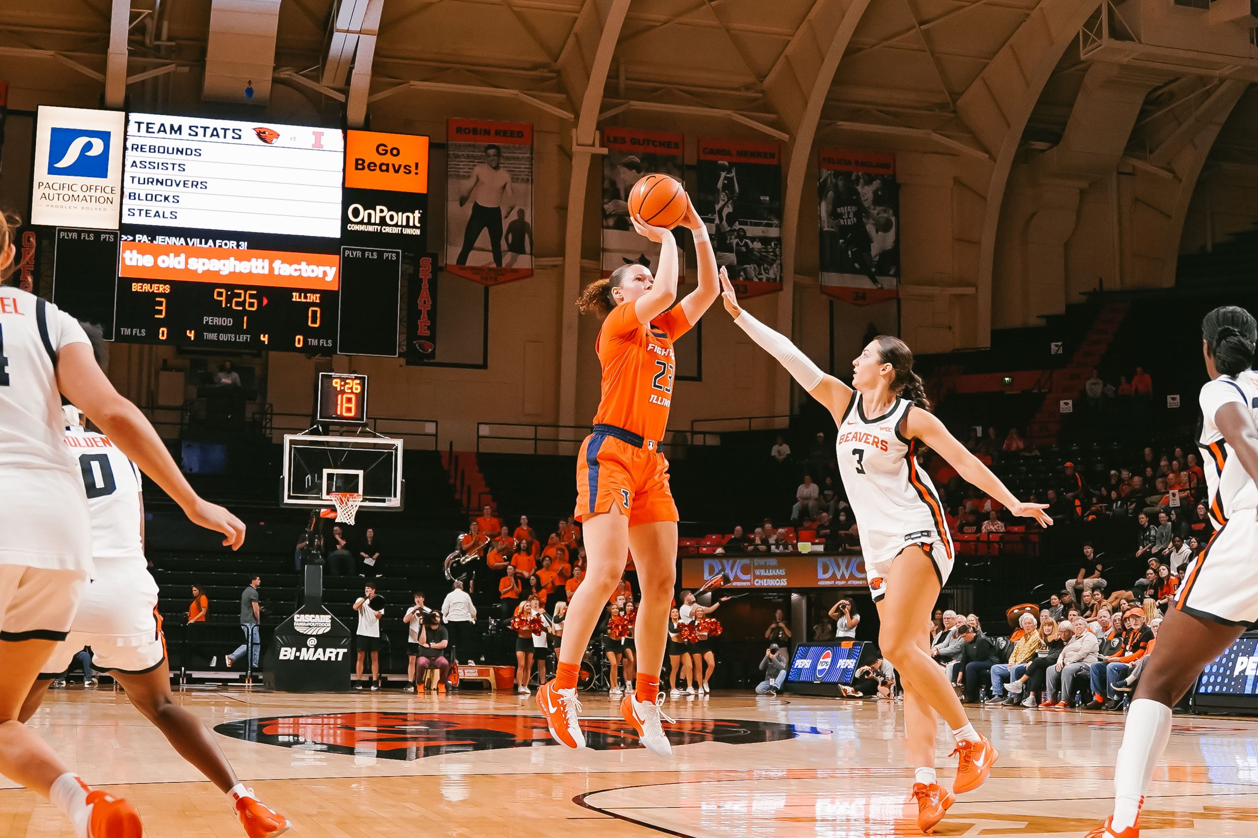 Oregon State Outlasts Illini Women 64-59 in Corvallis