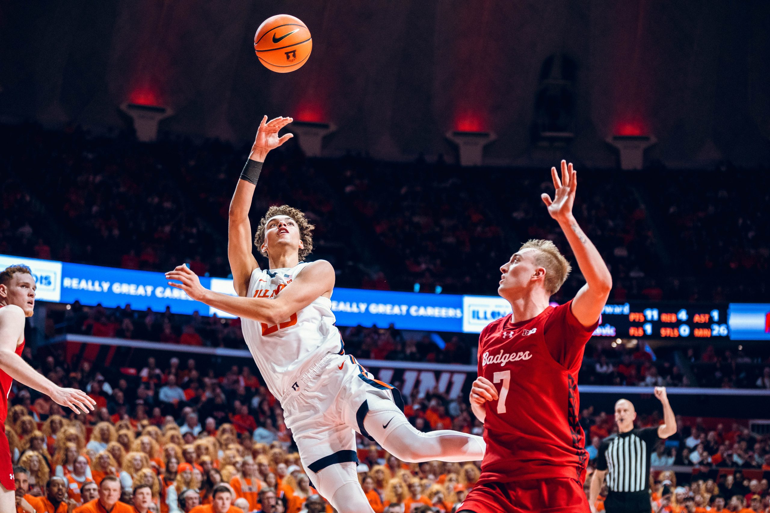 Another Historic Night for Wagler Can't Save 8th Ranked Illini from OT Loss to Badgers
