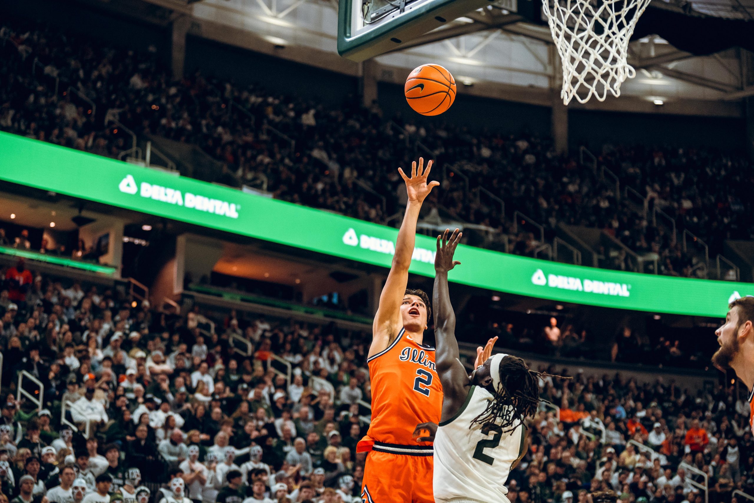 Illini Drop 85-82 Overtime Thriller to Spartans in Top Ten Showdown