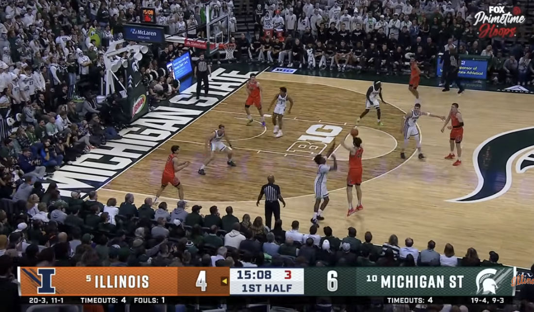 Watch: No. 5 Illini at No. 10 Michigan St.