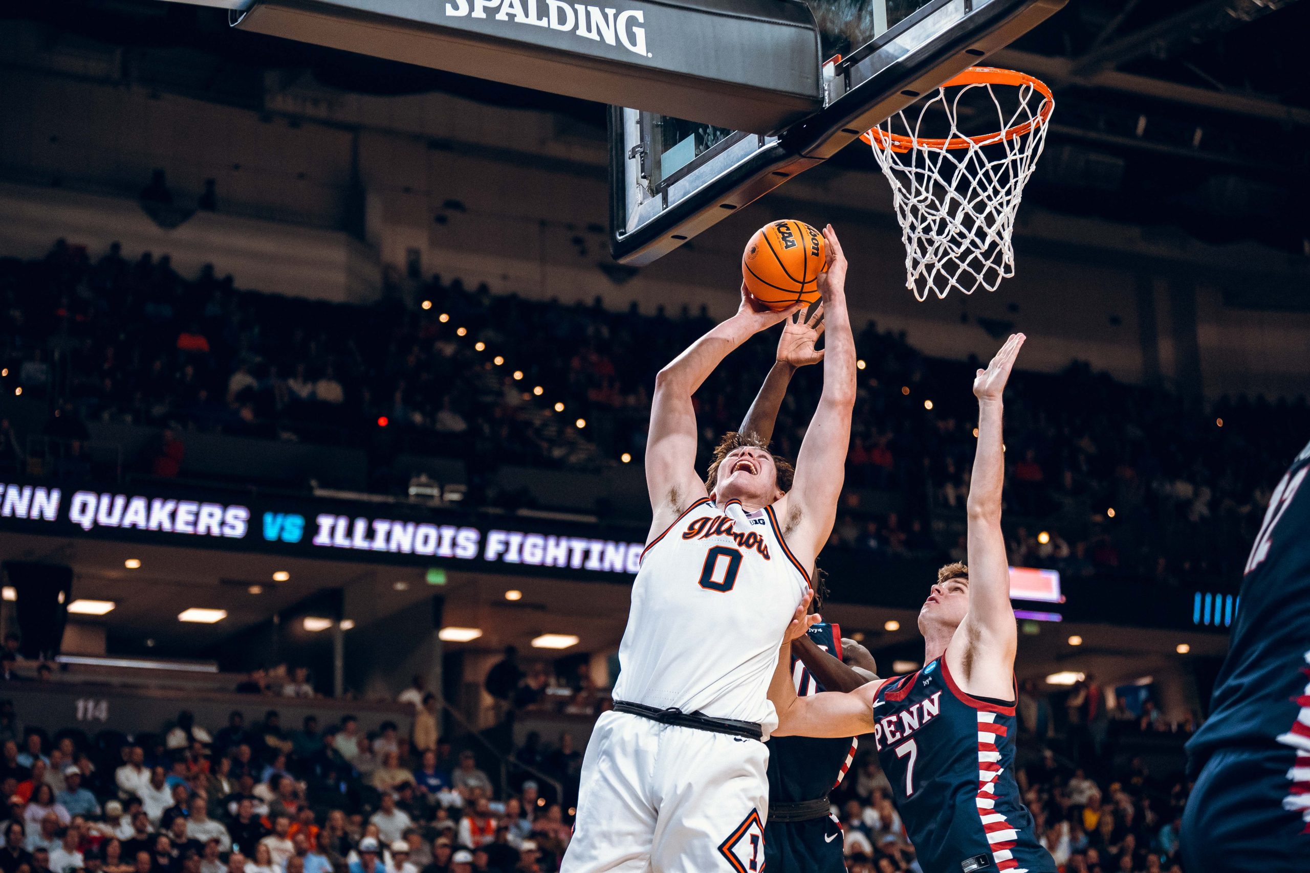 Relentless Illini Power Past Penn 105-70 in NCAA Opener