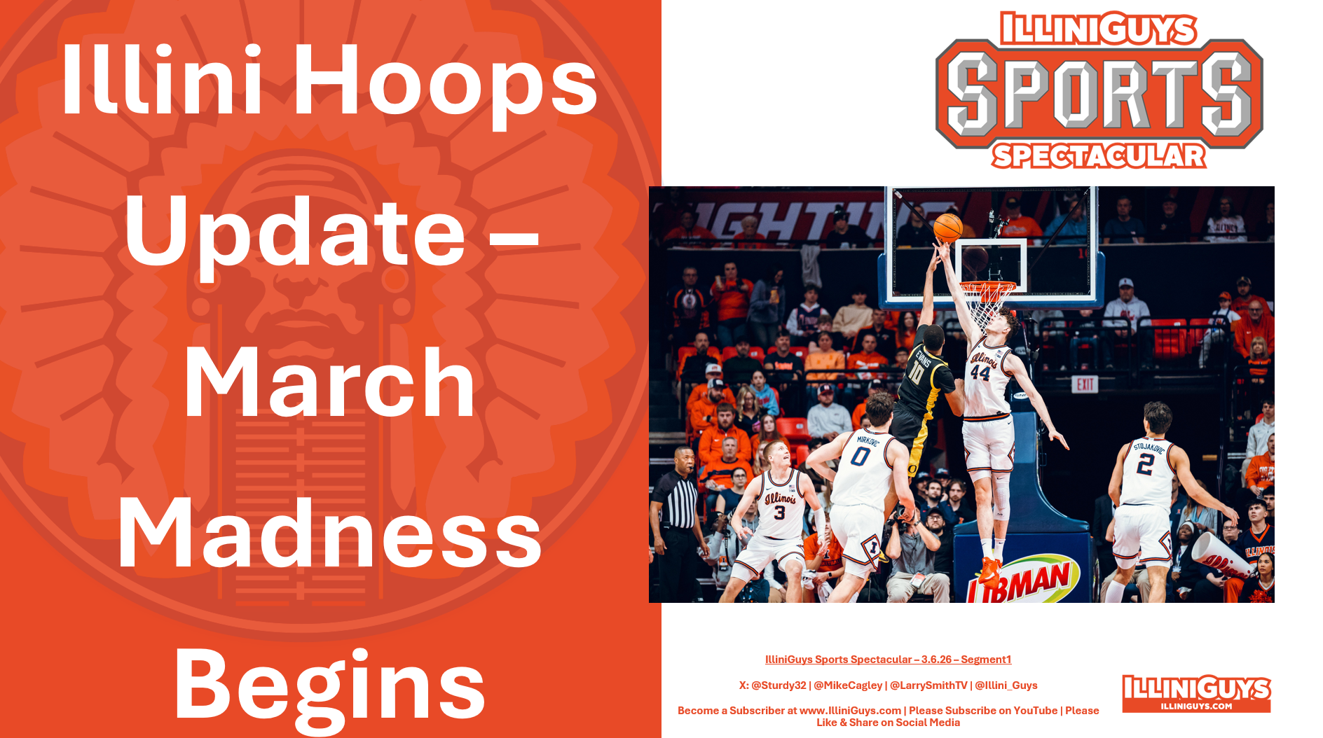 3.6.26 Illini Hoops Update - March Madness Begins