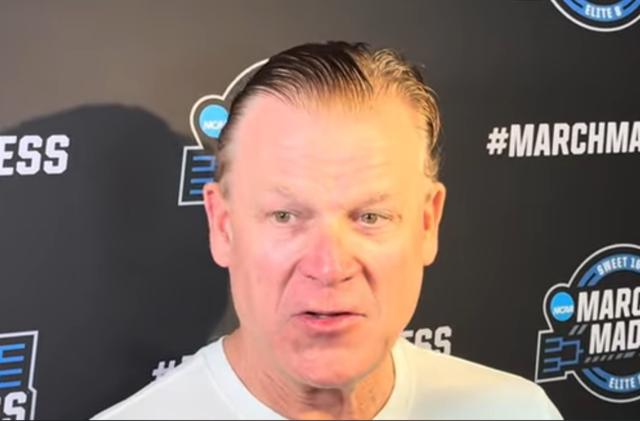 Watch: Illini coach Brad Underwood postgame Houston locker room