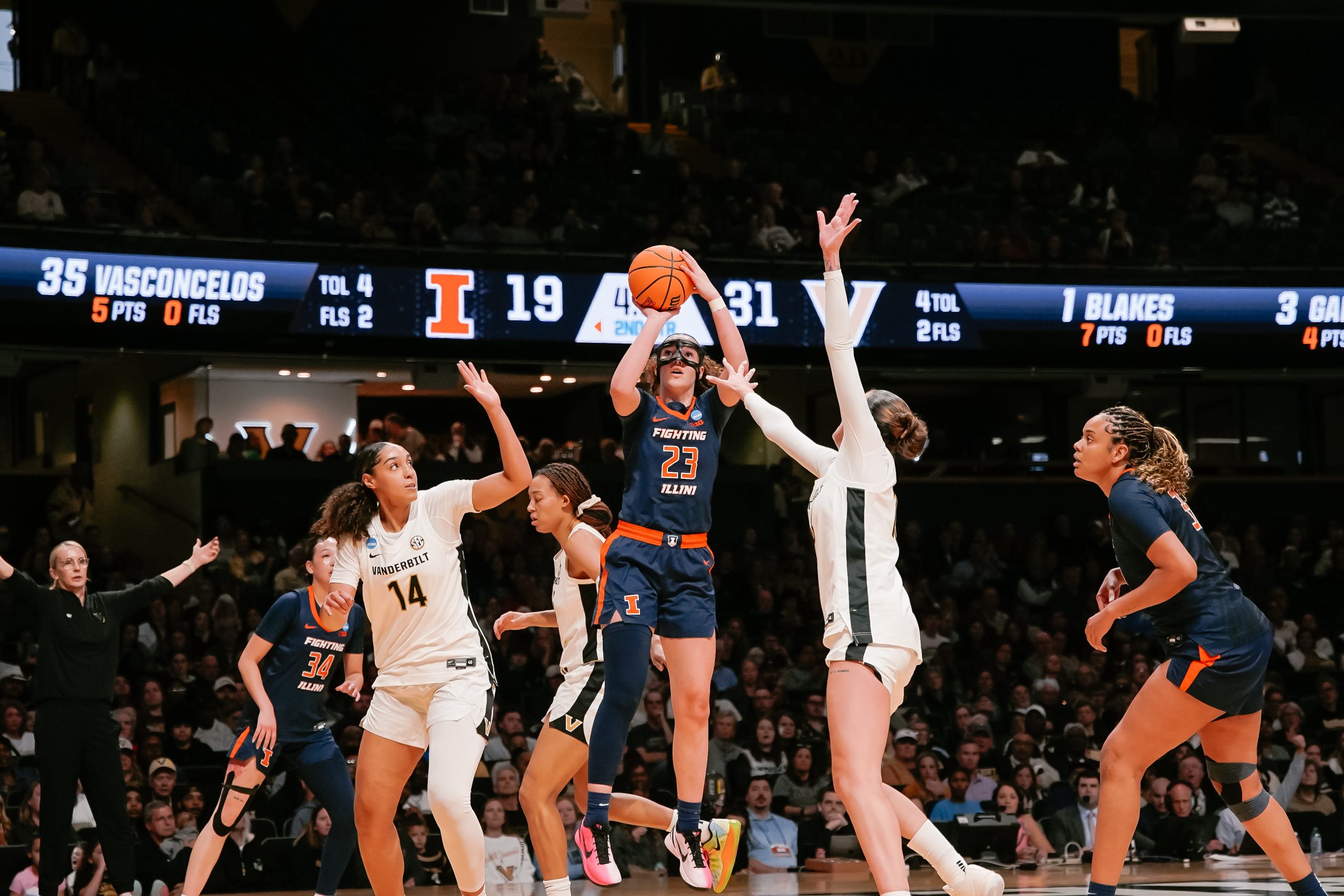 Illini End Season on Sour Note with 75-57 Loss in Nashville