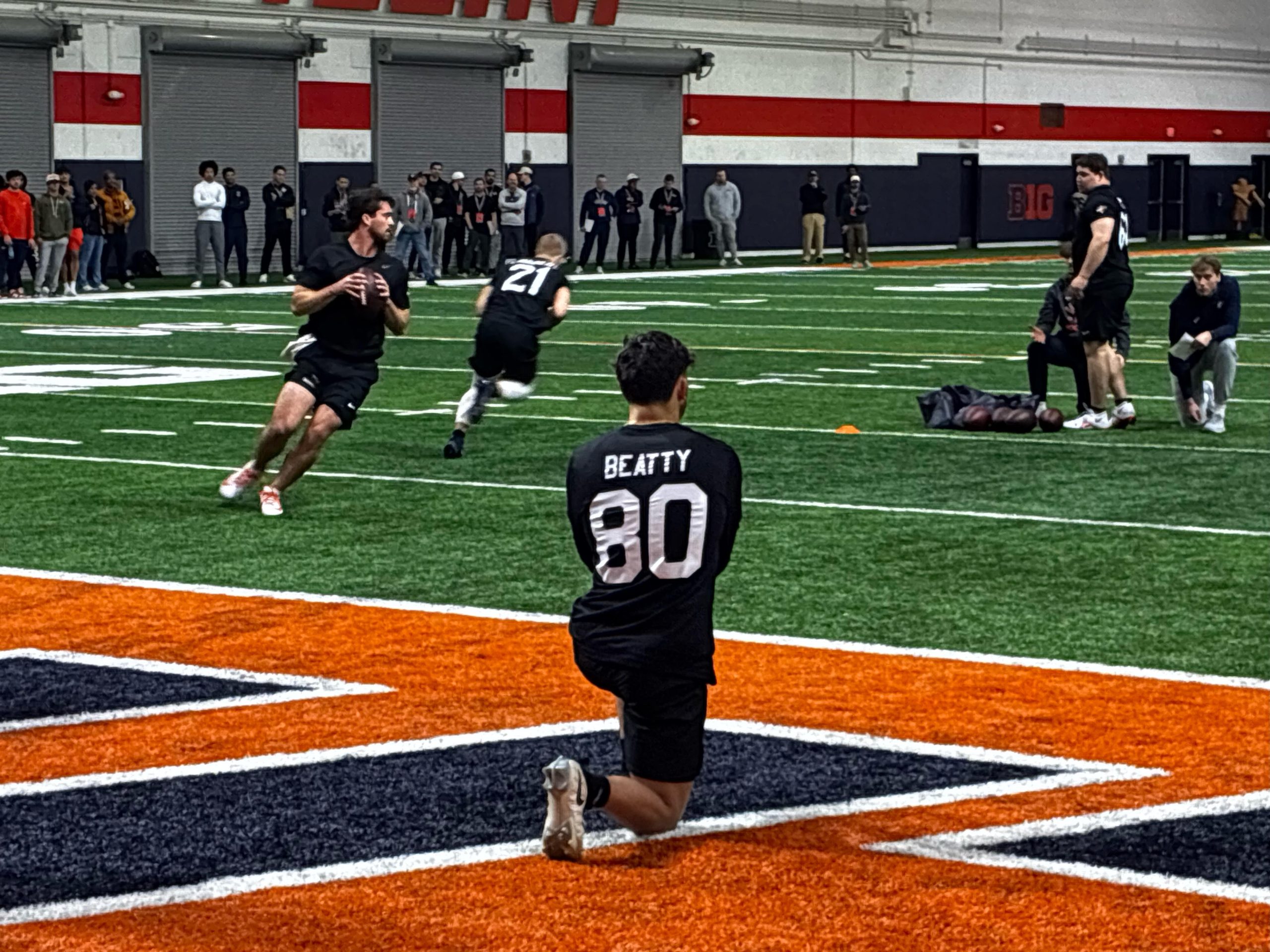 Luke Altmyer Shines in Pro Day Throwing Session