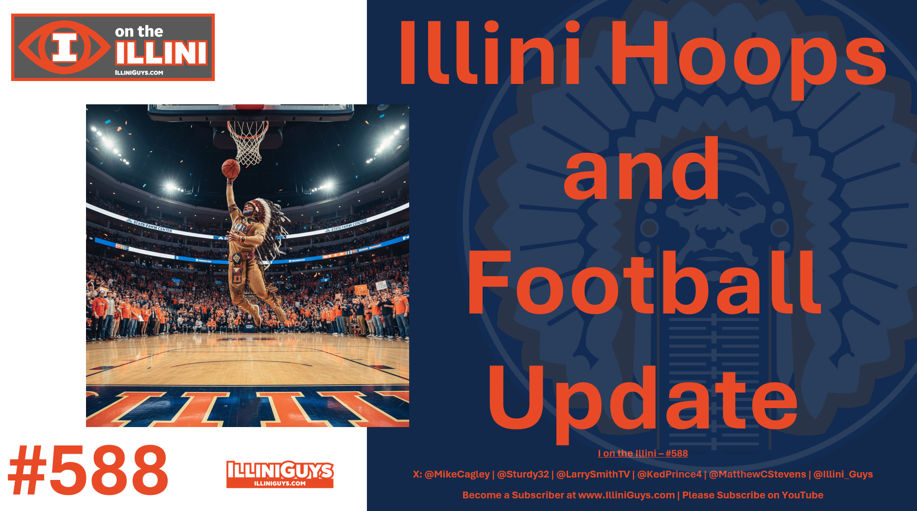 588 Illini Football & Hoops Update with Ayo, Andrej & the NFL Draft - YouTube Edition