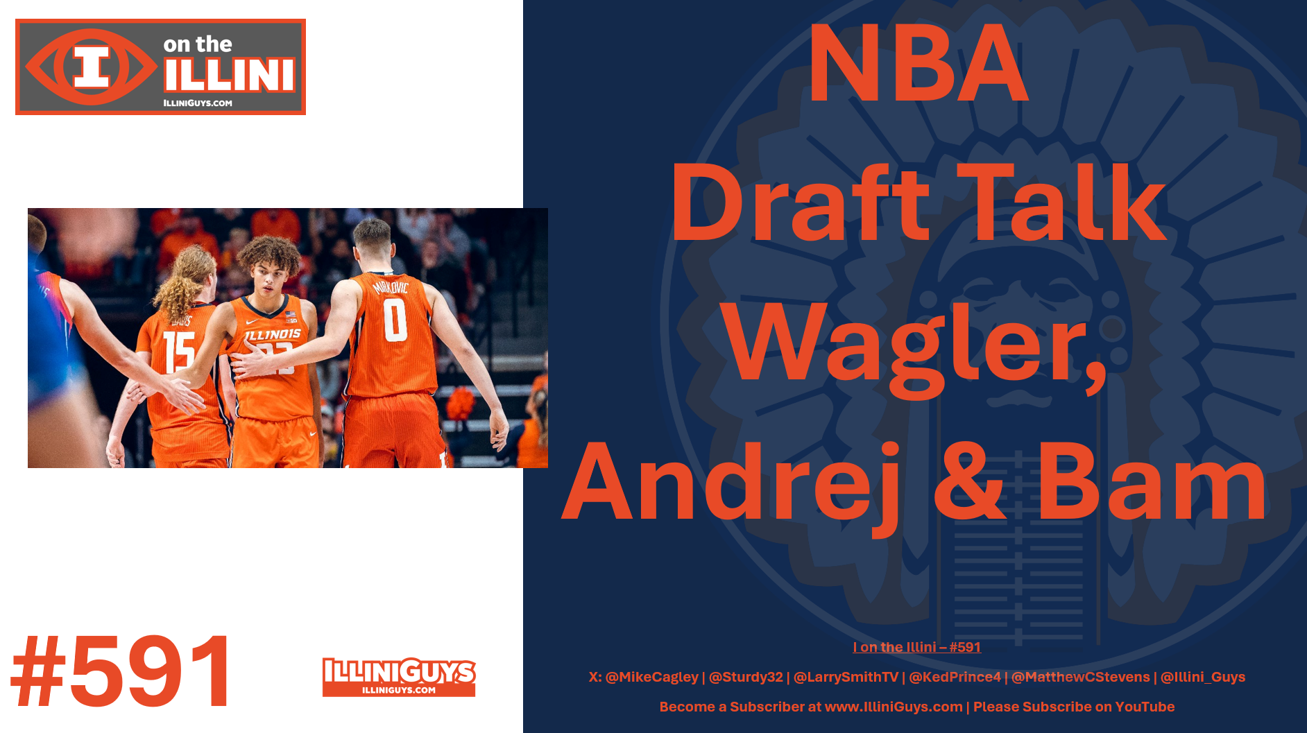 591 - NBA Draft Talk Wagler, Andrej & Bam - YouTube Edition