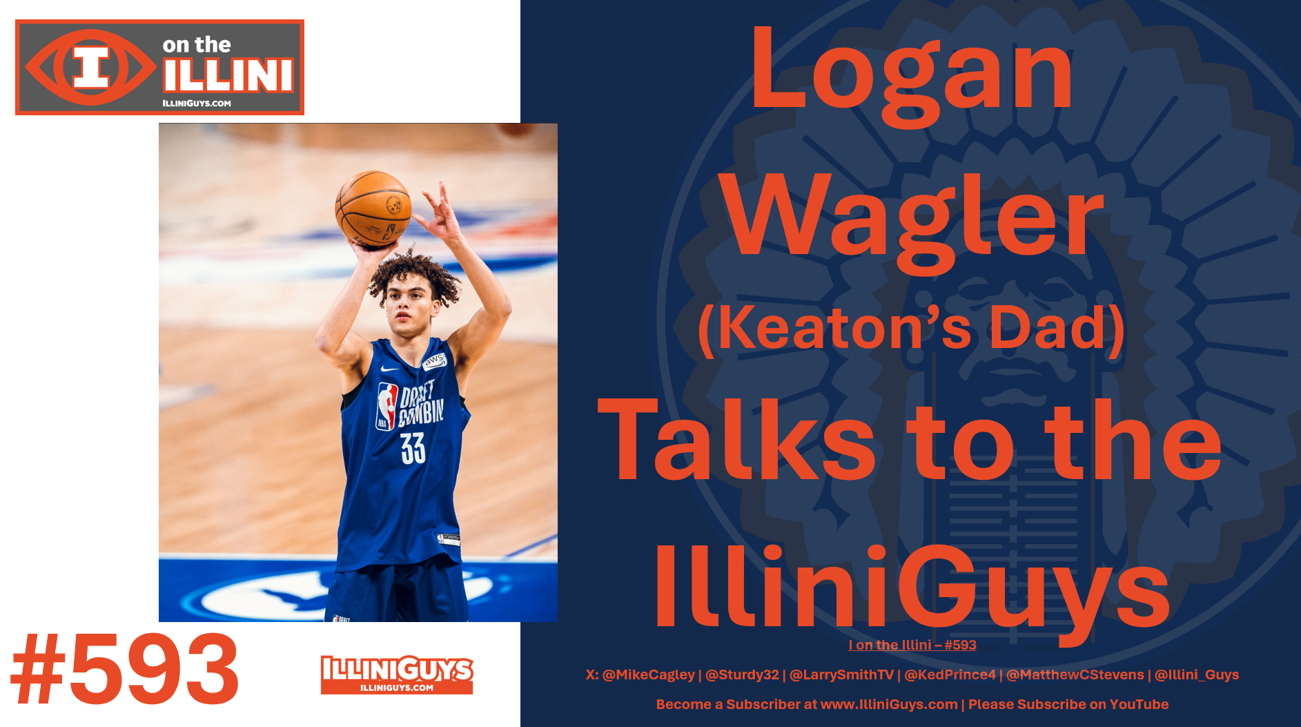 593 - Logan Wagler (Keaton's Dad) Talks to the IlliniGuys - YouTube Edition