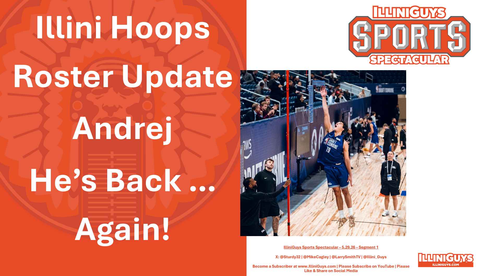 5.29.26 Illini Hoops Roster Update, He's Back ... Again!