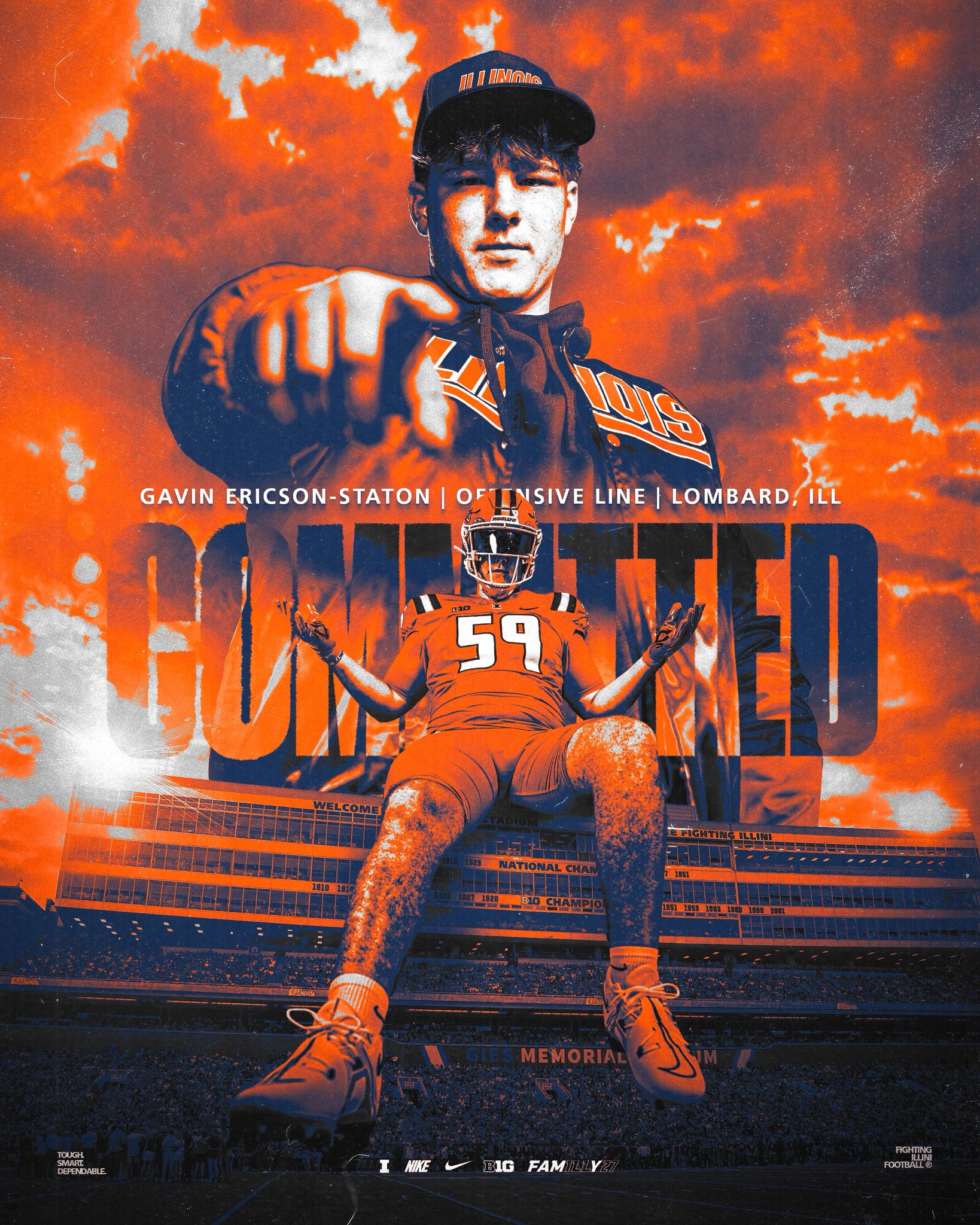 Illini Flip Iowa State OL Verbal Commitment From Chicago Catholic League