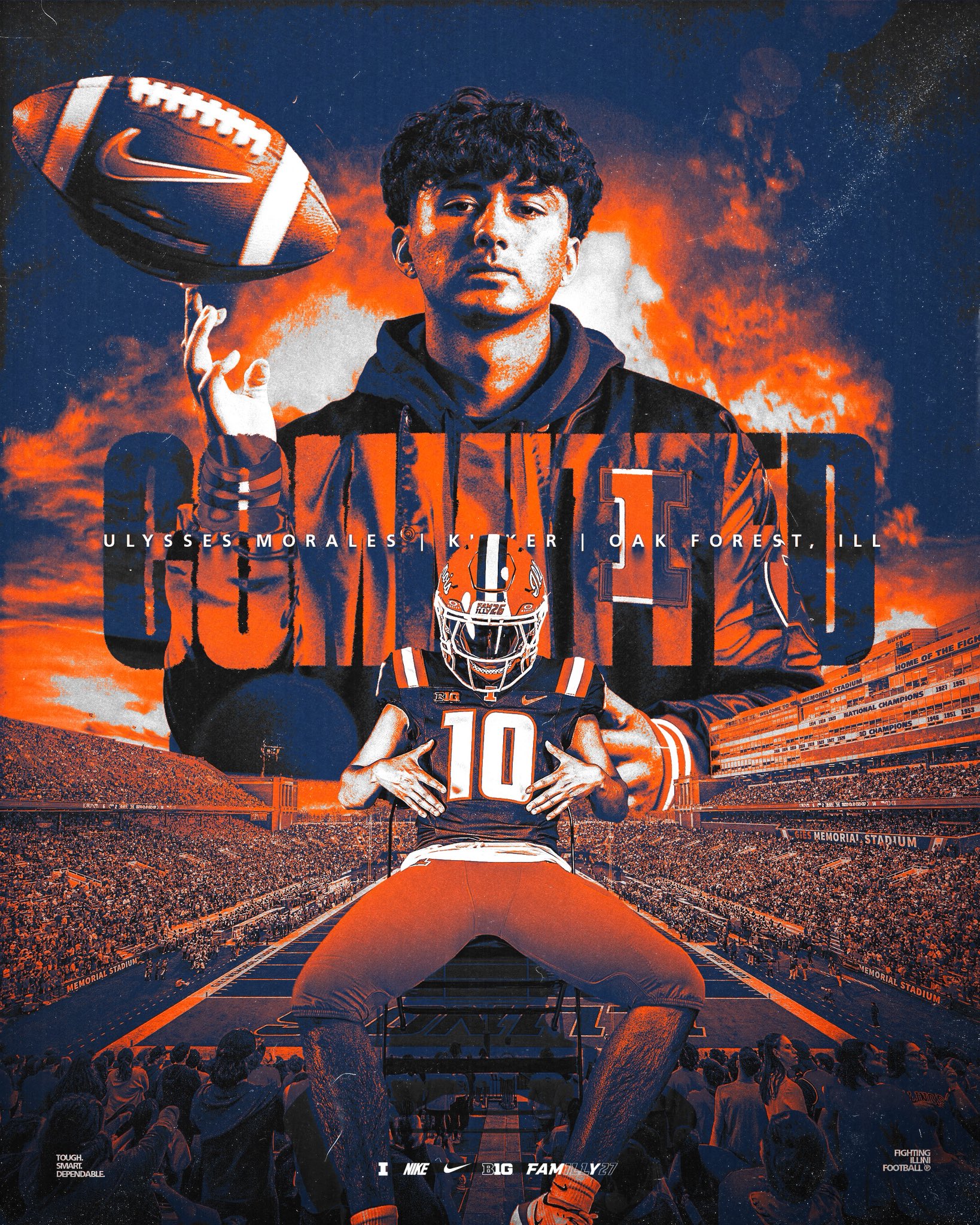 Ked's Recruiting Roundup: Five-Star Kicker Ulysses Morales Goes In-Depth With IlliniGuys on Why Illinois Was the Right Choice