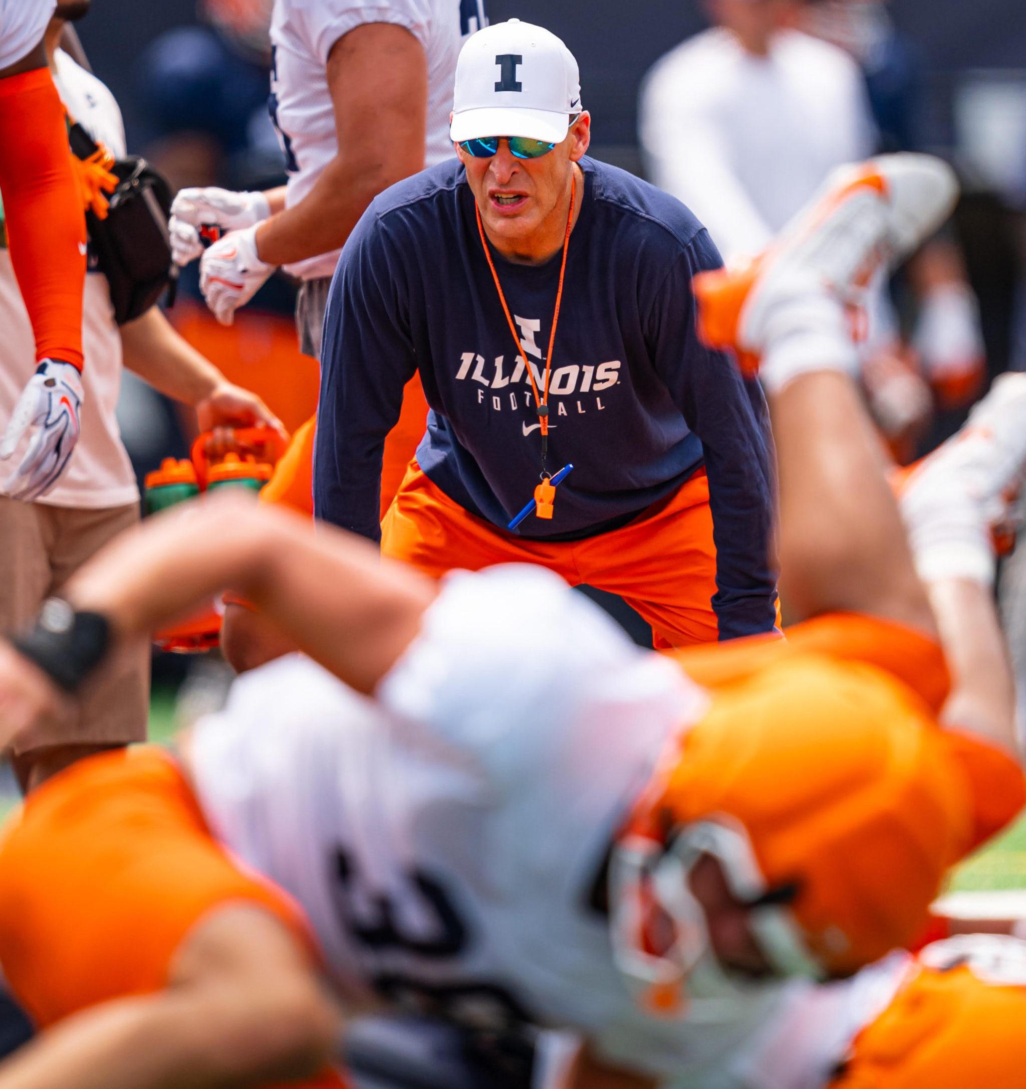 Illini DC Bobby Hauck Will Coach From Pressbox View